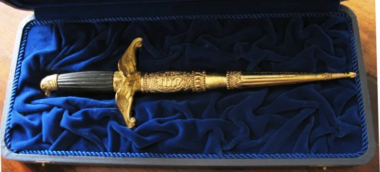 The Decorative Dagger for Law Enforcement History, a reduced-scale replica of the Air Force Officer's Dagger introduced in 1929