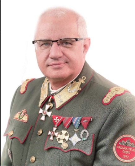 Portrait of László Tóth, head of the Crown Guard History Section