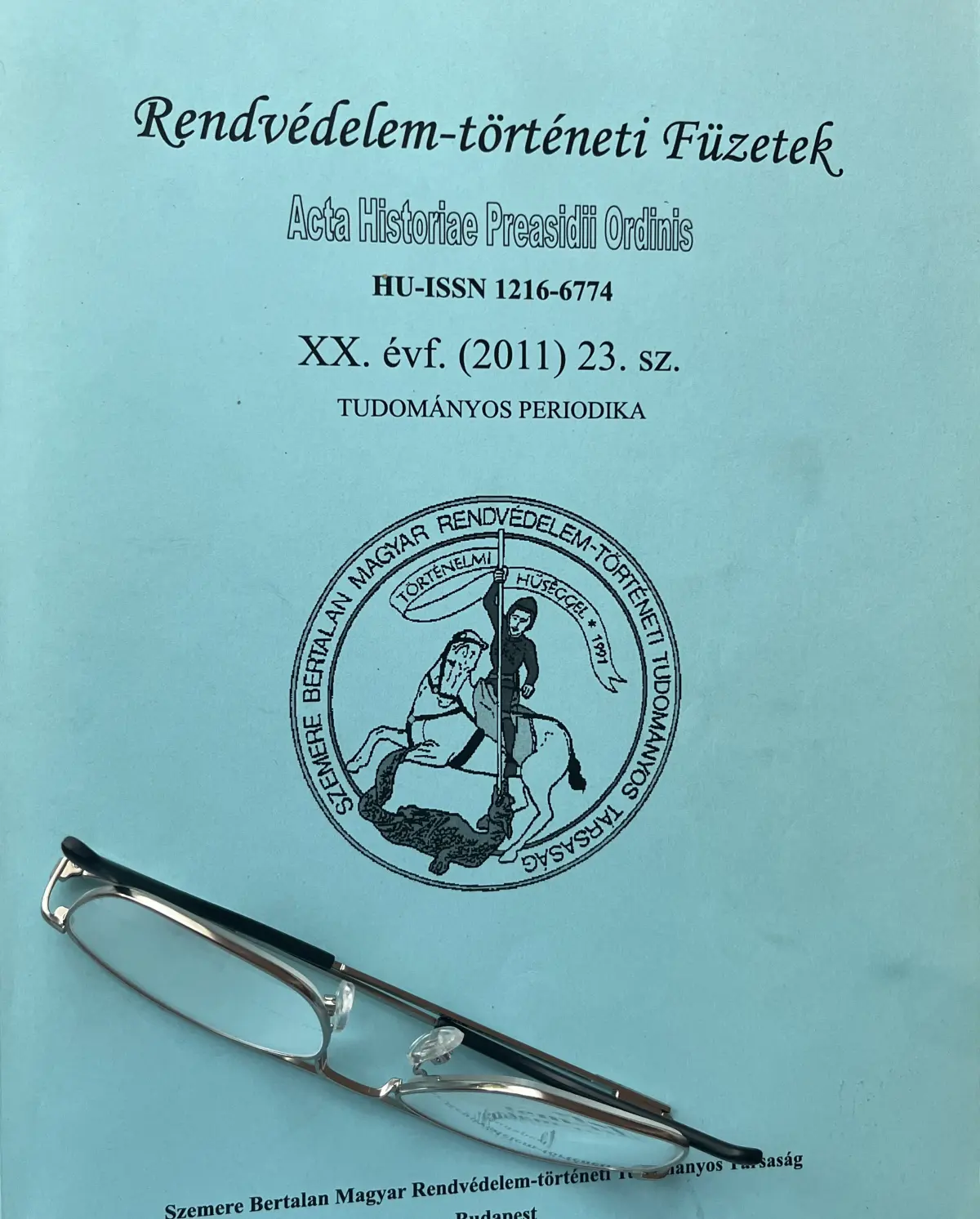 The cover of the issues of Acta Historiae Praesidii Ordinis published between 2011 and 2023