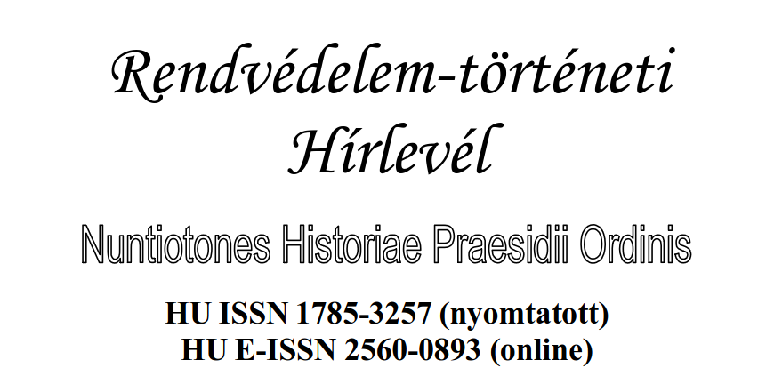 The cover of the Law Enforcement History Newsletter